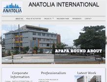 Tablet Screenshot of anatolia-construction.com